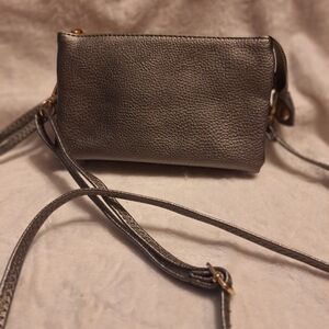 Elegant Faux Leather Crossbody Organizer Purse